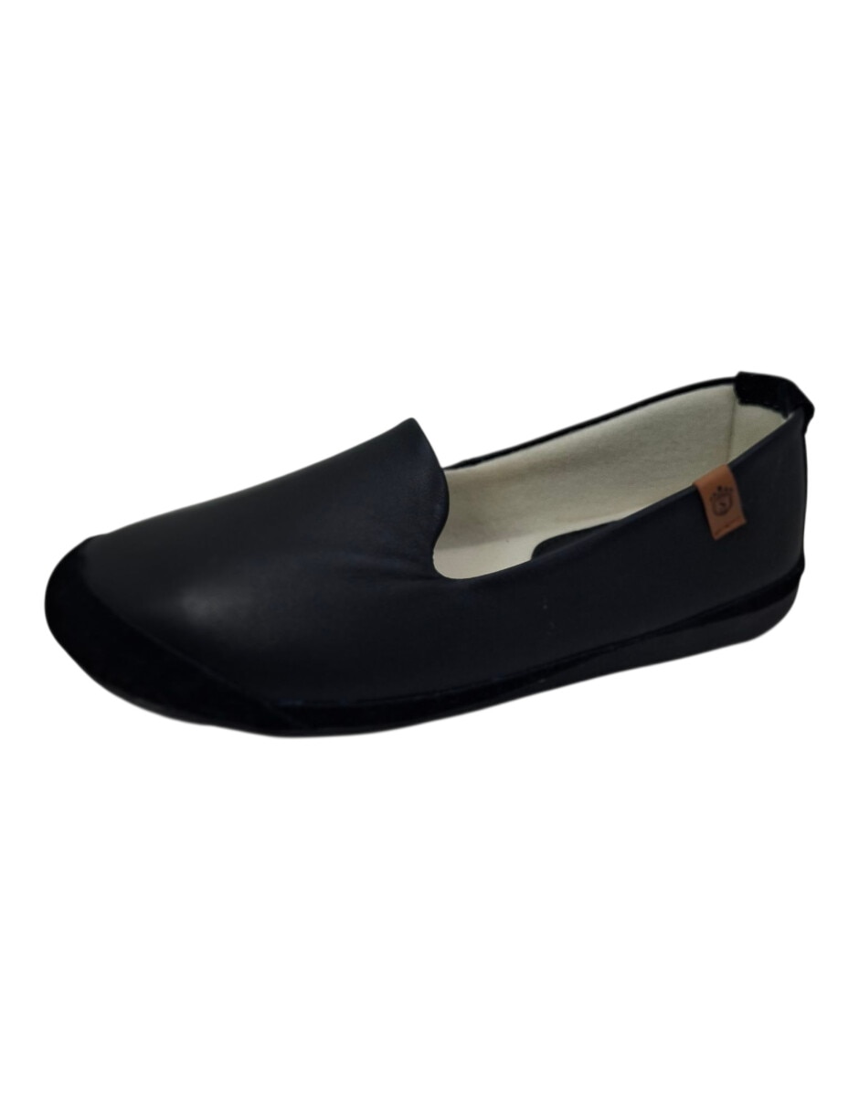 PANTUFLA STAHL 5094 PIEL, 22 CM, NEGRO