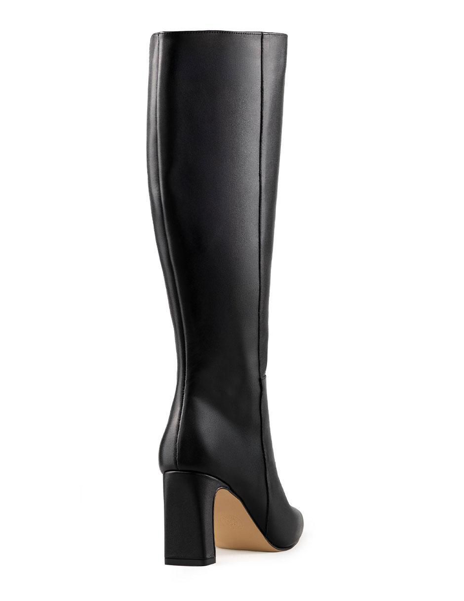 Bota abajo de la rodilla de piel para mujer 4