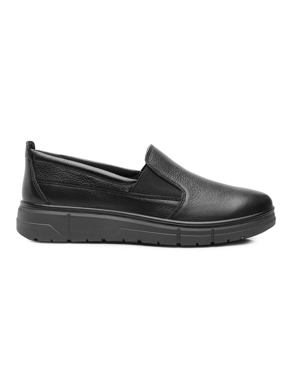 Mocasín de piel para mujer