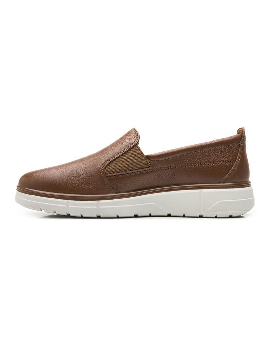 Mocasín flexi sin familia "de" piel "para mujer"