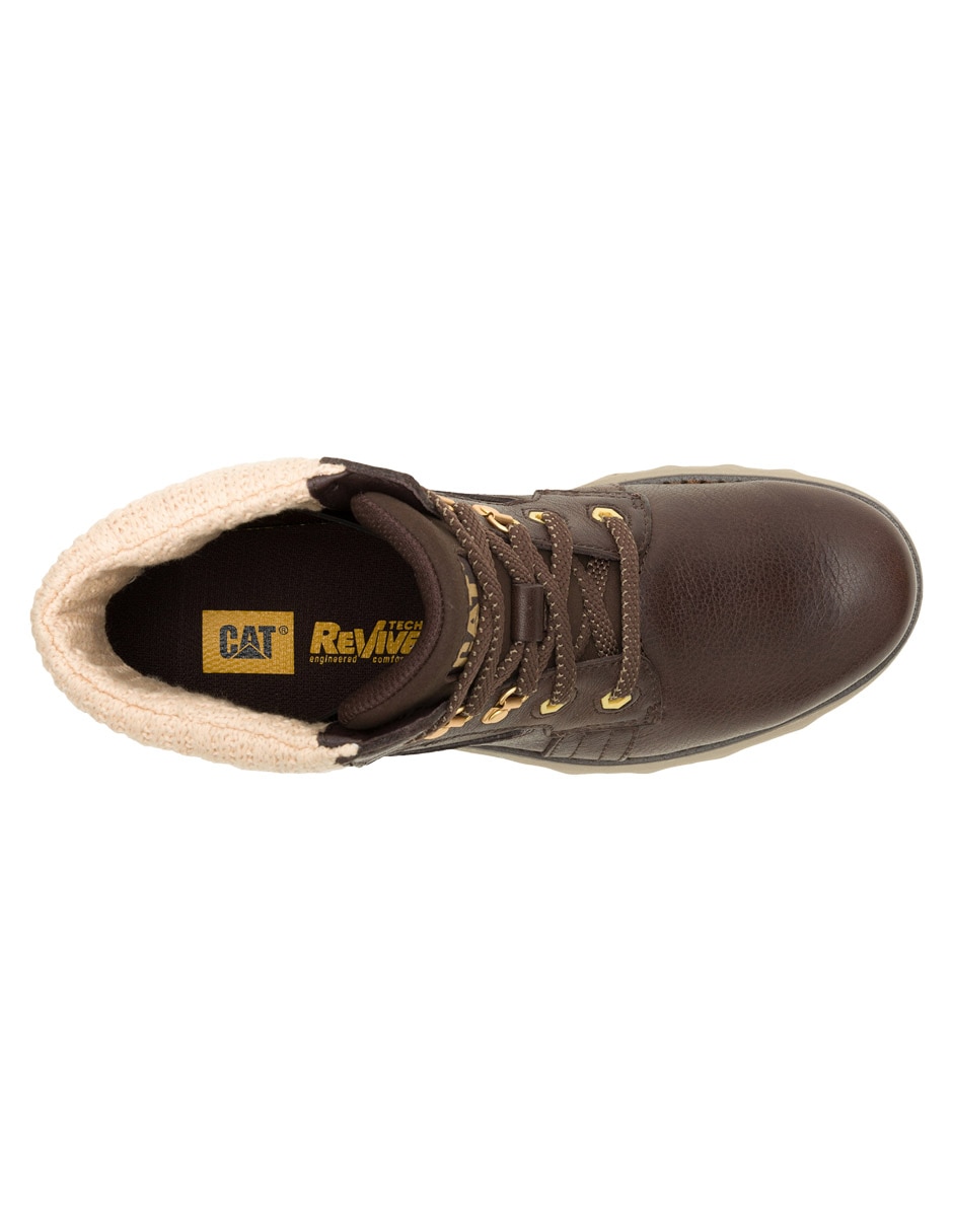 Bota arriba del tobillo de piel para mujer 2