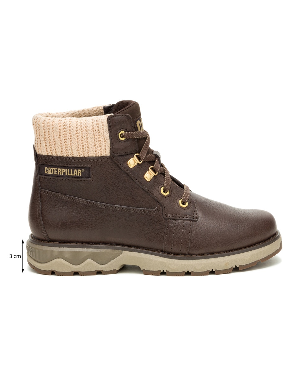 Bota arriba del tobillo de piel para mujer 8