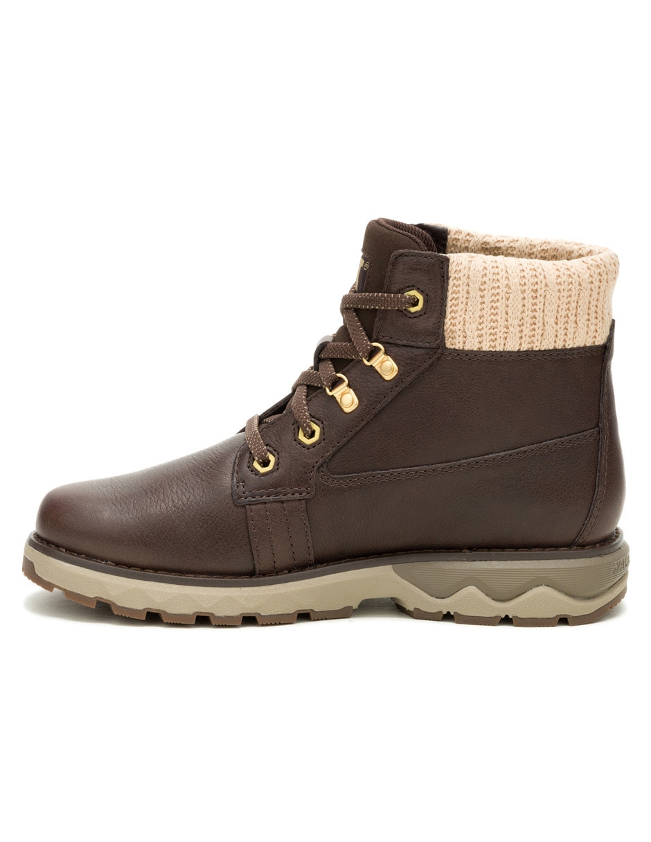 Bota arriba del tobillo de piel para mujer 4