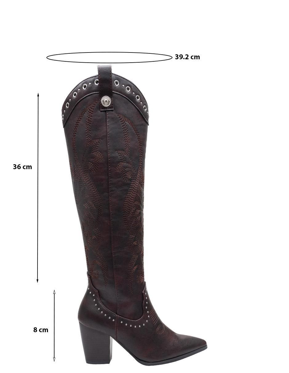 Bota cowboy abajo de la rodilla para mujer 6