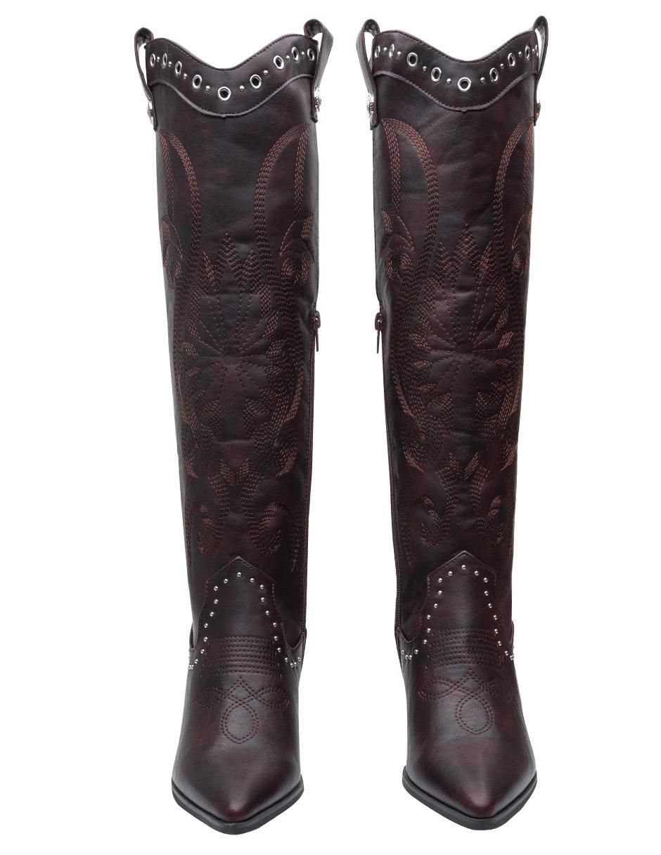 Bota cowboy abajo de la rodilla para mujer 4