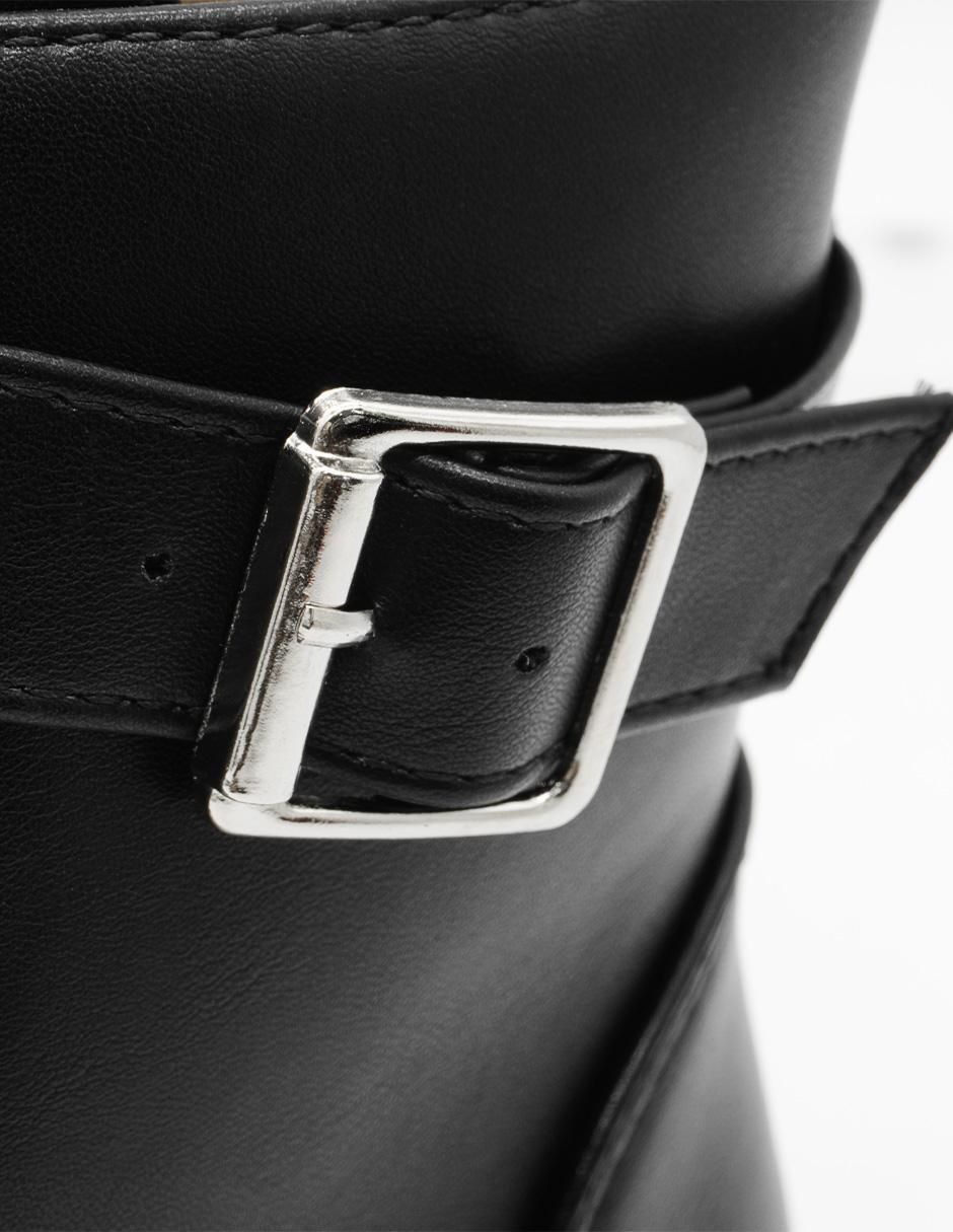 Bota combat arriba del tobillo Chic para mujer 4