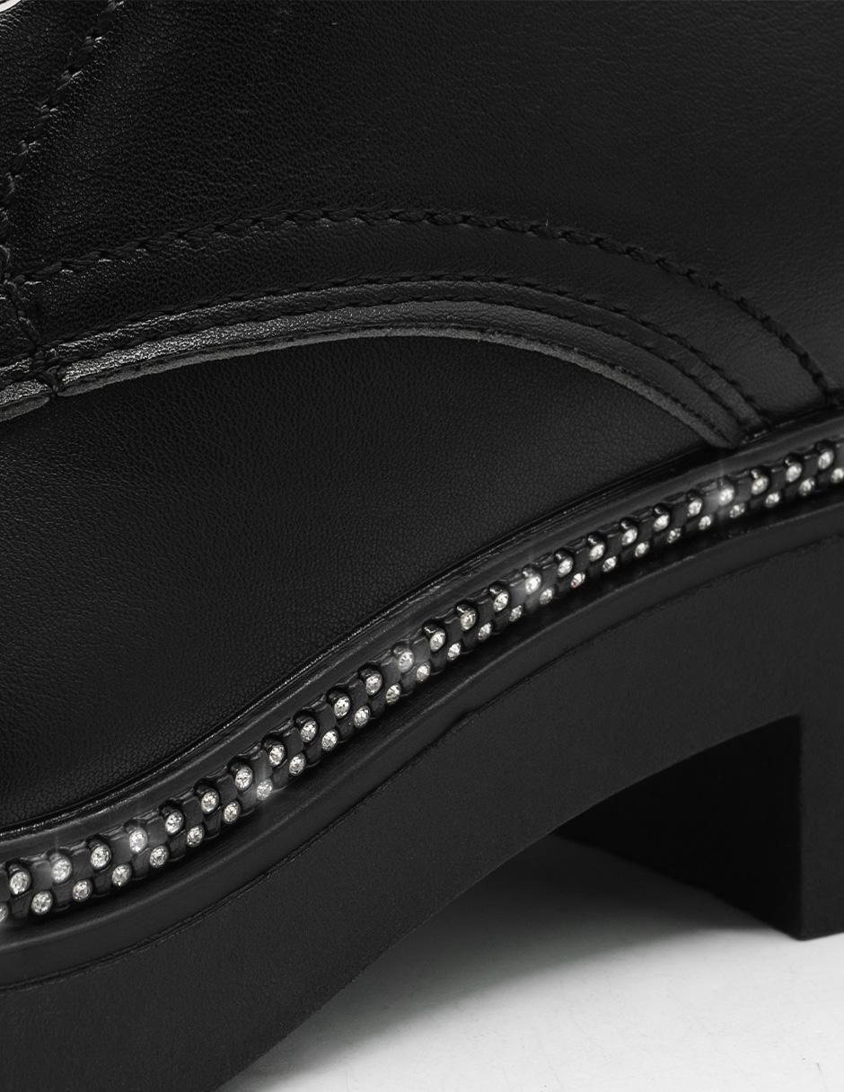 Bota combat arriba del tobillo Chic para mujer 5