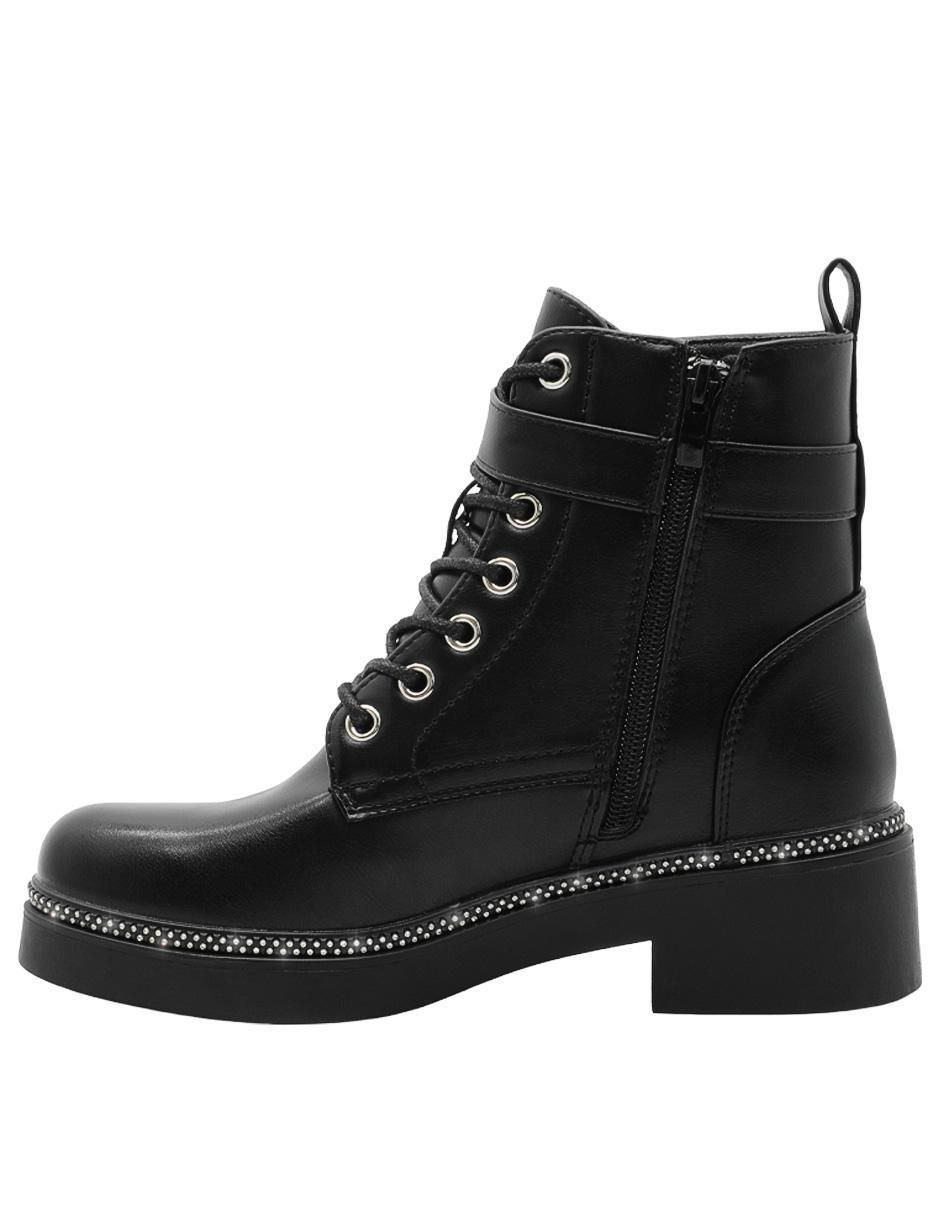 Bota combat arriba del tobillo Chic para mujer 6