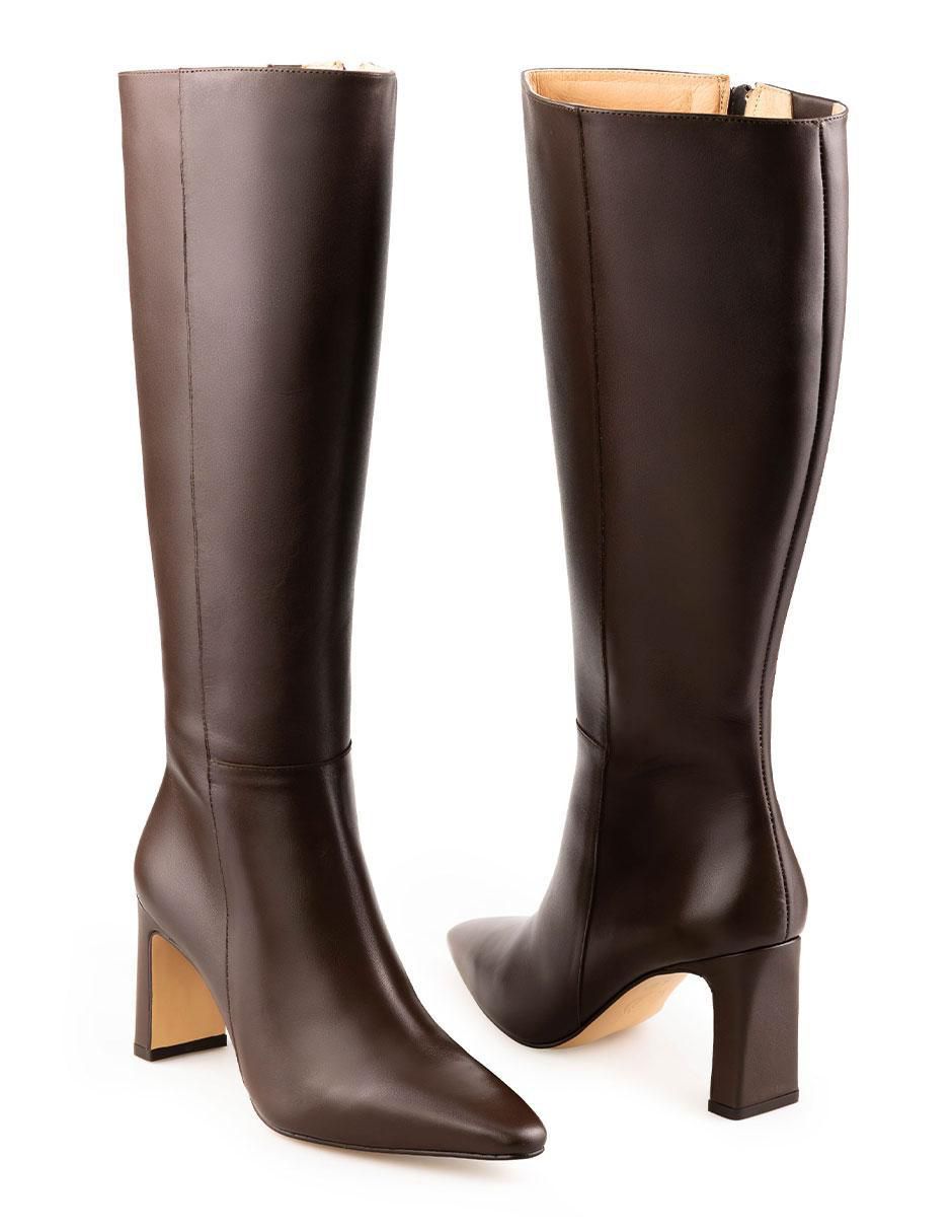 Bota a la rodilla de piel para mujer 7