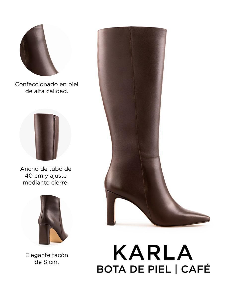 Bota a la rodilla de piel para mujer 8