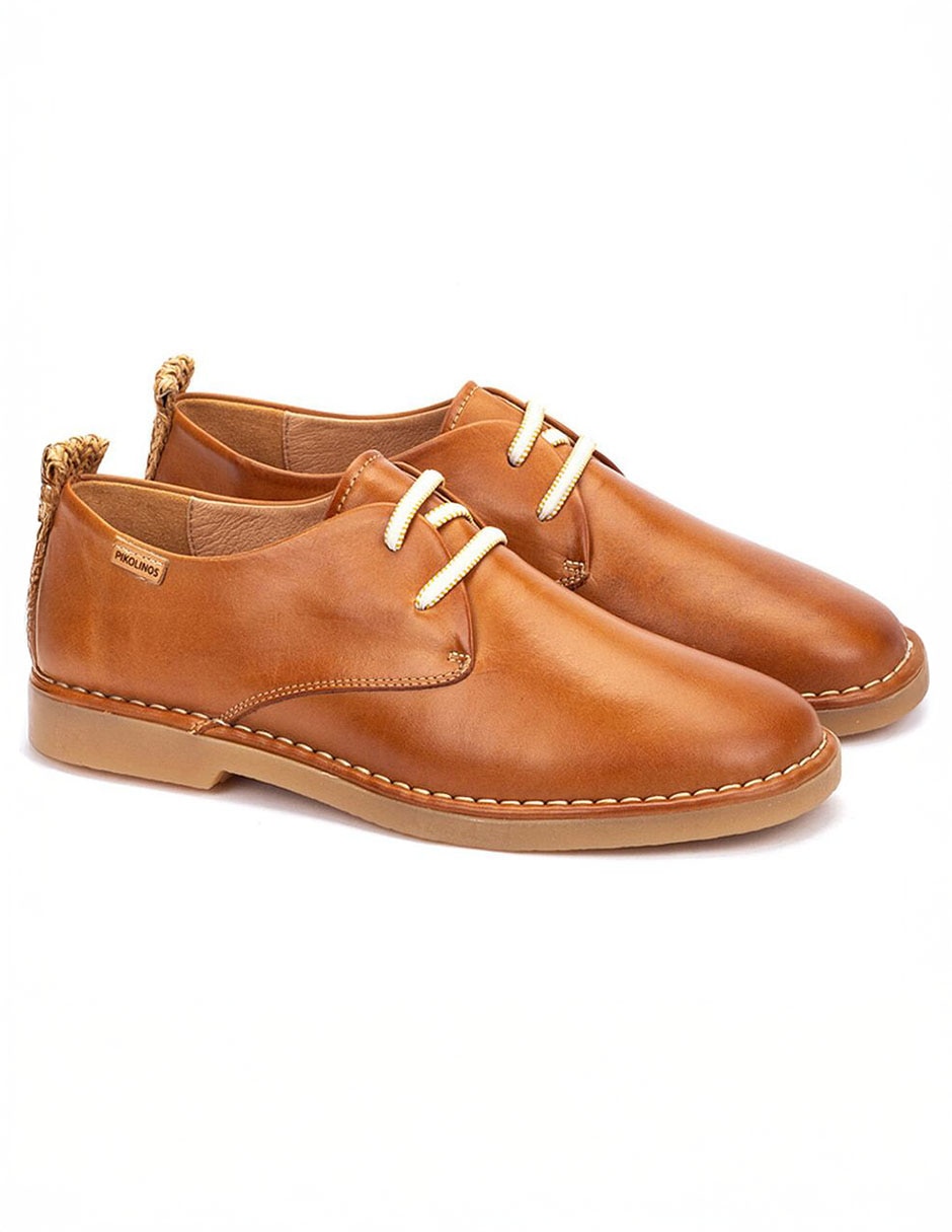 ZAPATO PLANO PIKOLINOS, 22 CM, BRANDY
