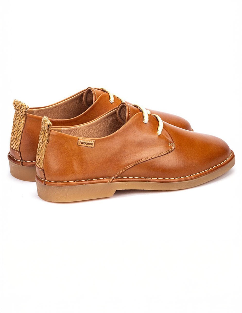 ZAPATO PLANO PIKOLINOS, 22 CM, BRANDY