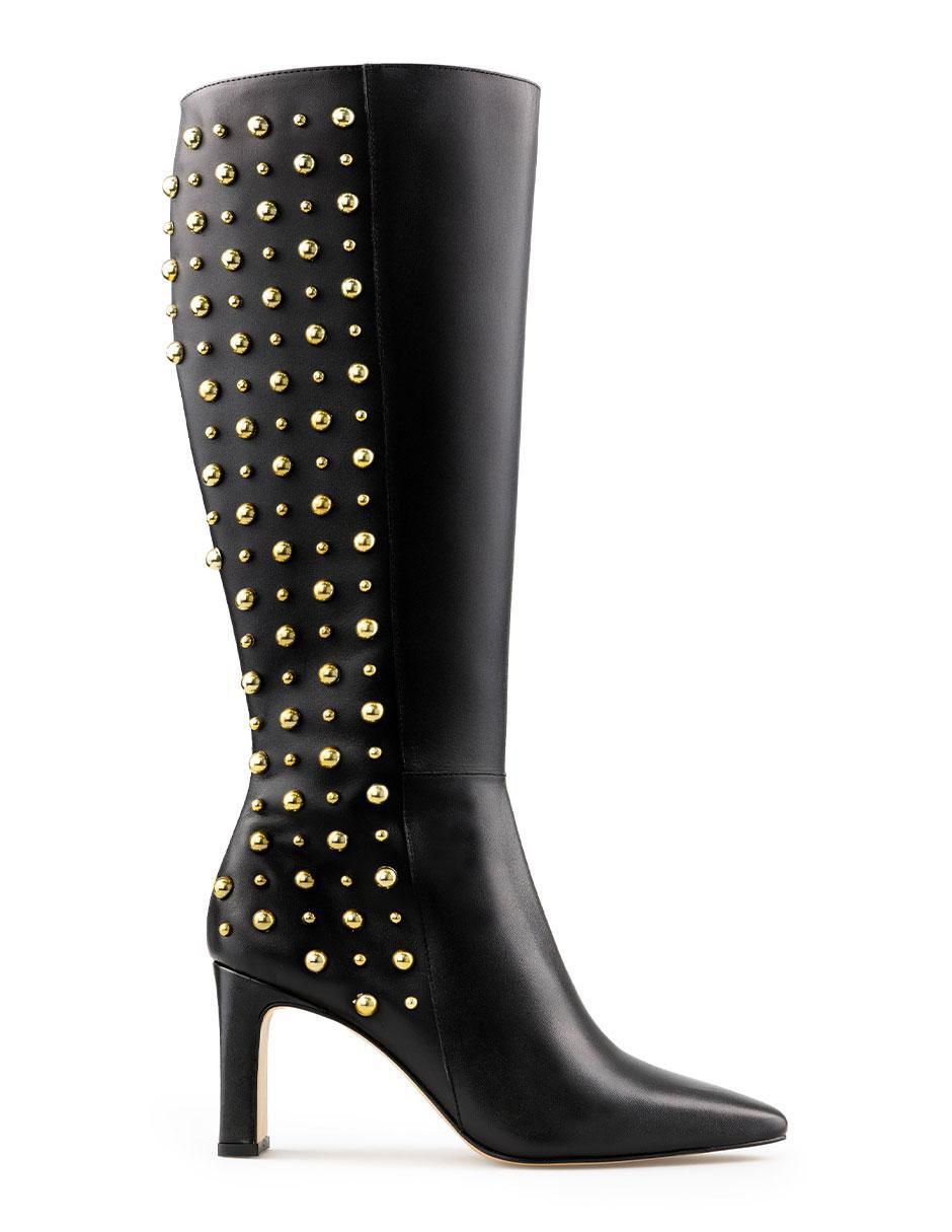 Bota rodilla davenia botas davenia "de" piel "para mujer"