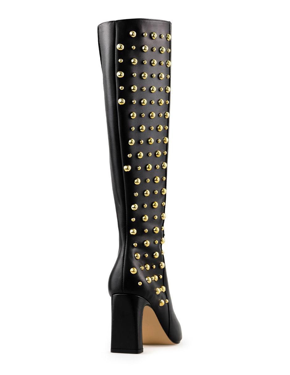 Bota a la rodilla de piel para mujer 7