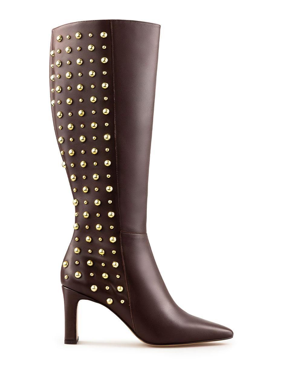 Bota a la rodilla de piel para mujer