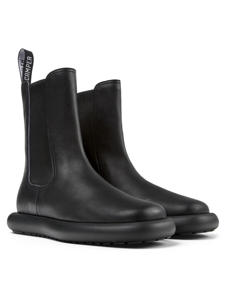 Bota arriba del tobillo Onda de piel para mujer 3