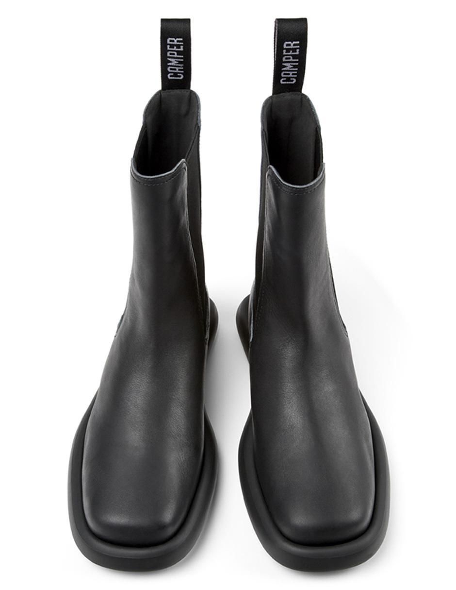 Bota arriba del tobillo Onda de piel para mujer 4