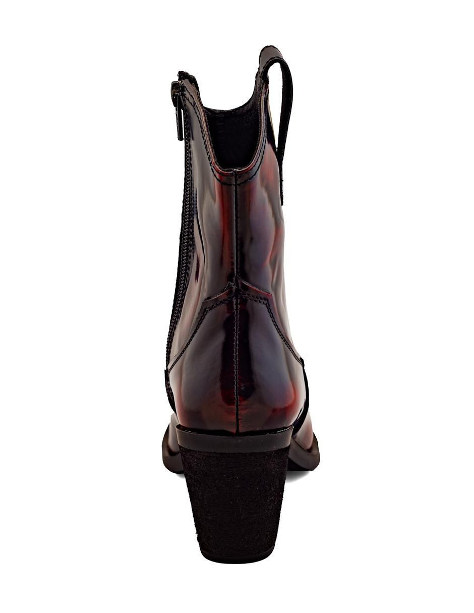 Bota cowboy arriba del tobillo de piel para mujer 3