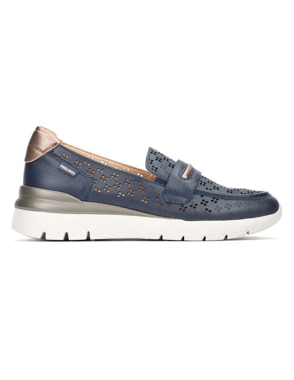 Mocasín de piel bovino para mujer