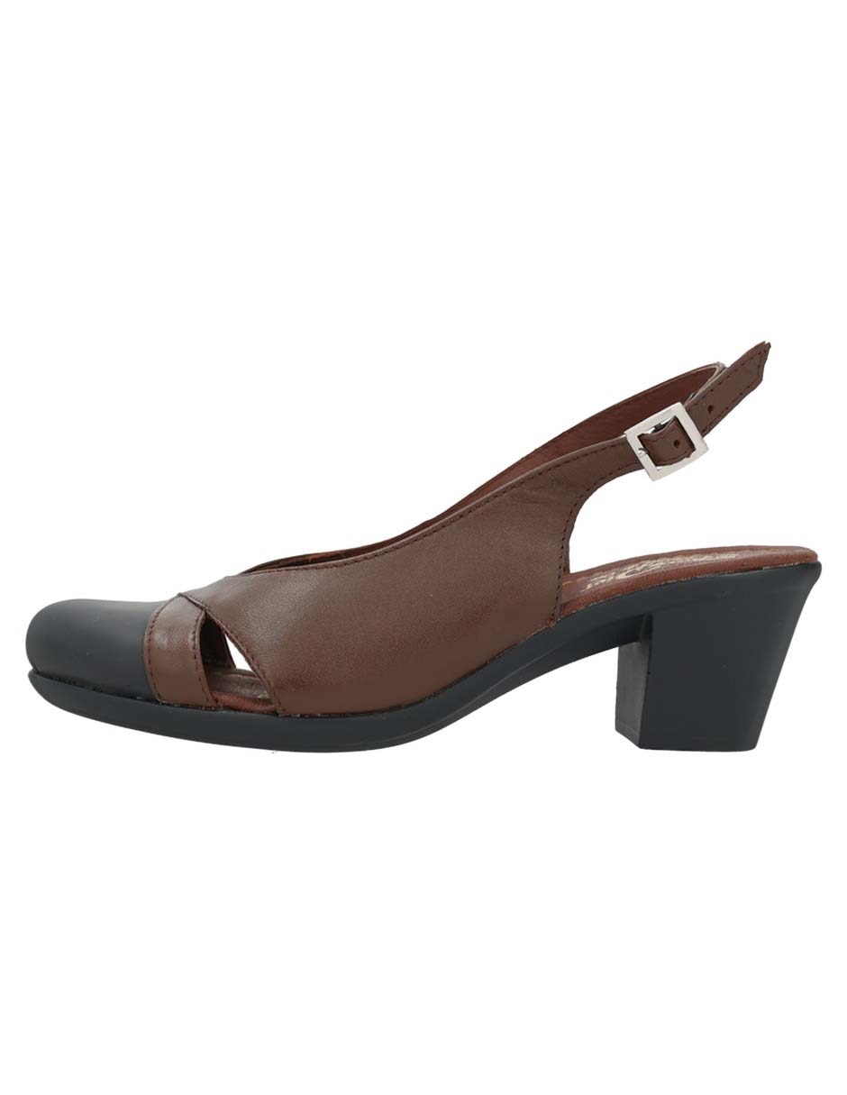 Zapato de tacón de piel para mujer