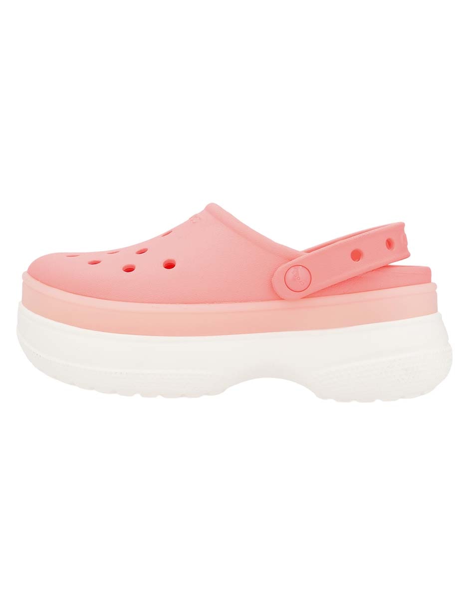 Sandalias Classic Frosted Stacked Clog para mujer