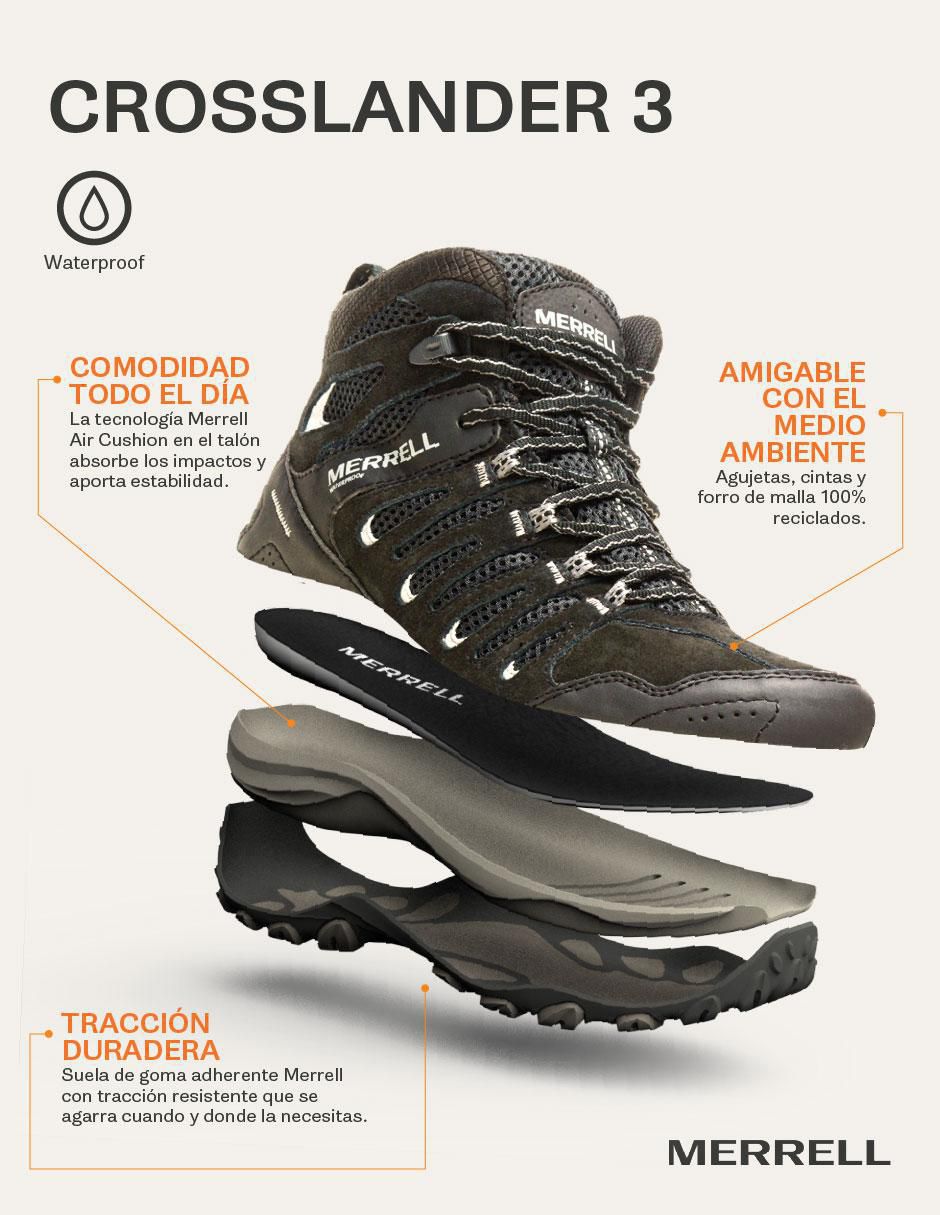 Bota al tobillo Crosslander de piel para mujer 2
