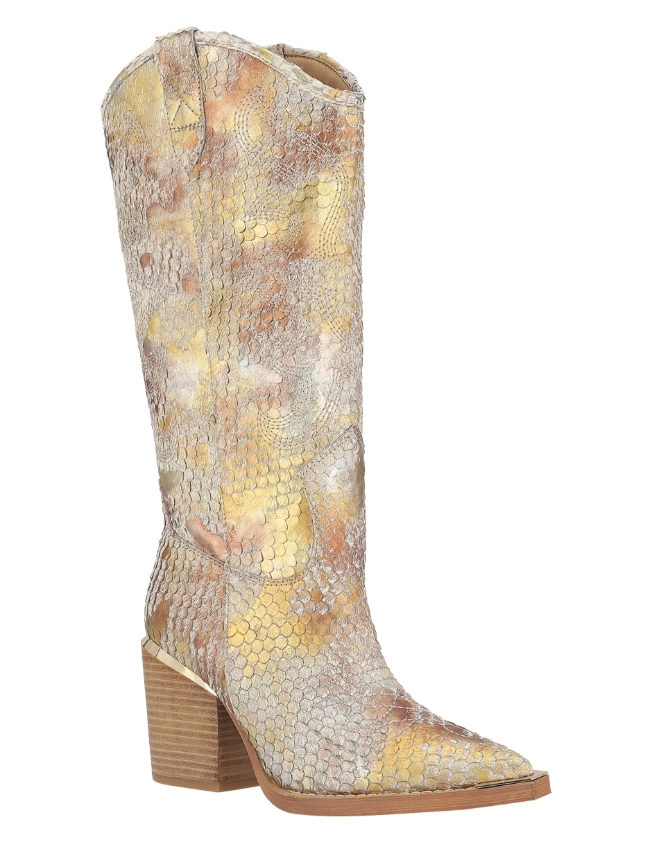 Bota arriba del tobillo de piel para mujer 7