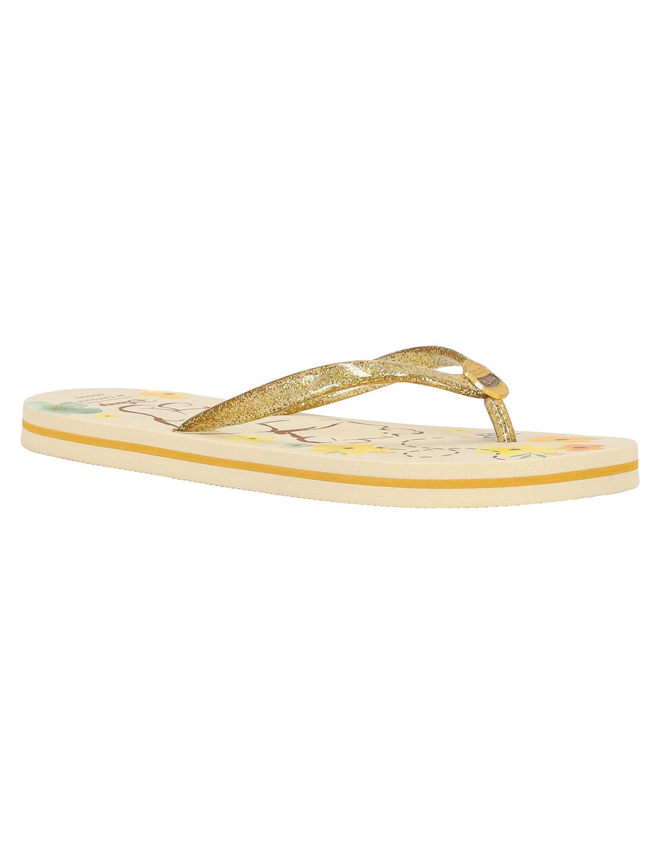 Sandalia plana Disney Winnie Pooh para mujer 6