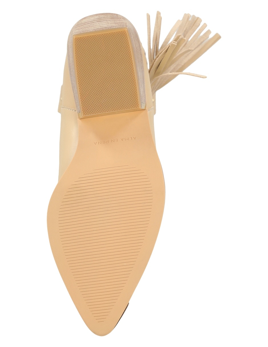 Bota media pierna de piel para mujer 3