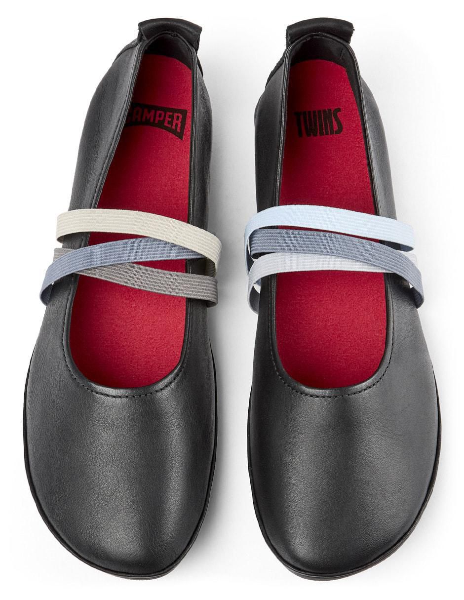 Balerina TWS de piel para mujer