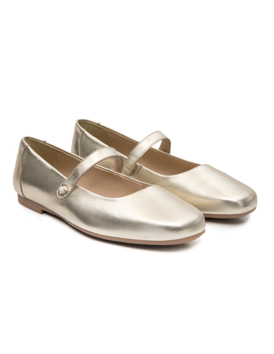 Balerina de piel para mujer 8