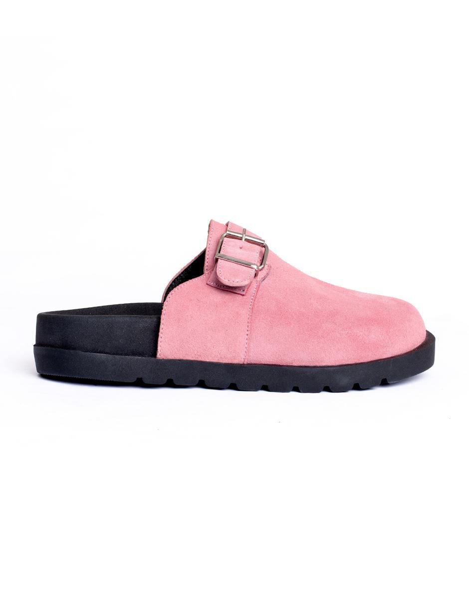 Zueco de gamuza para mujer