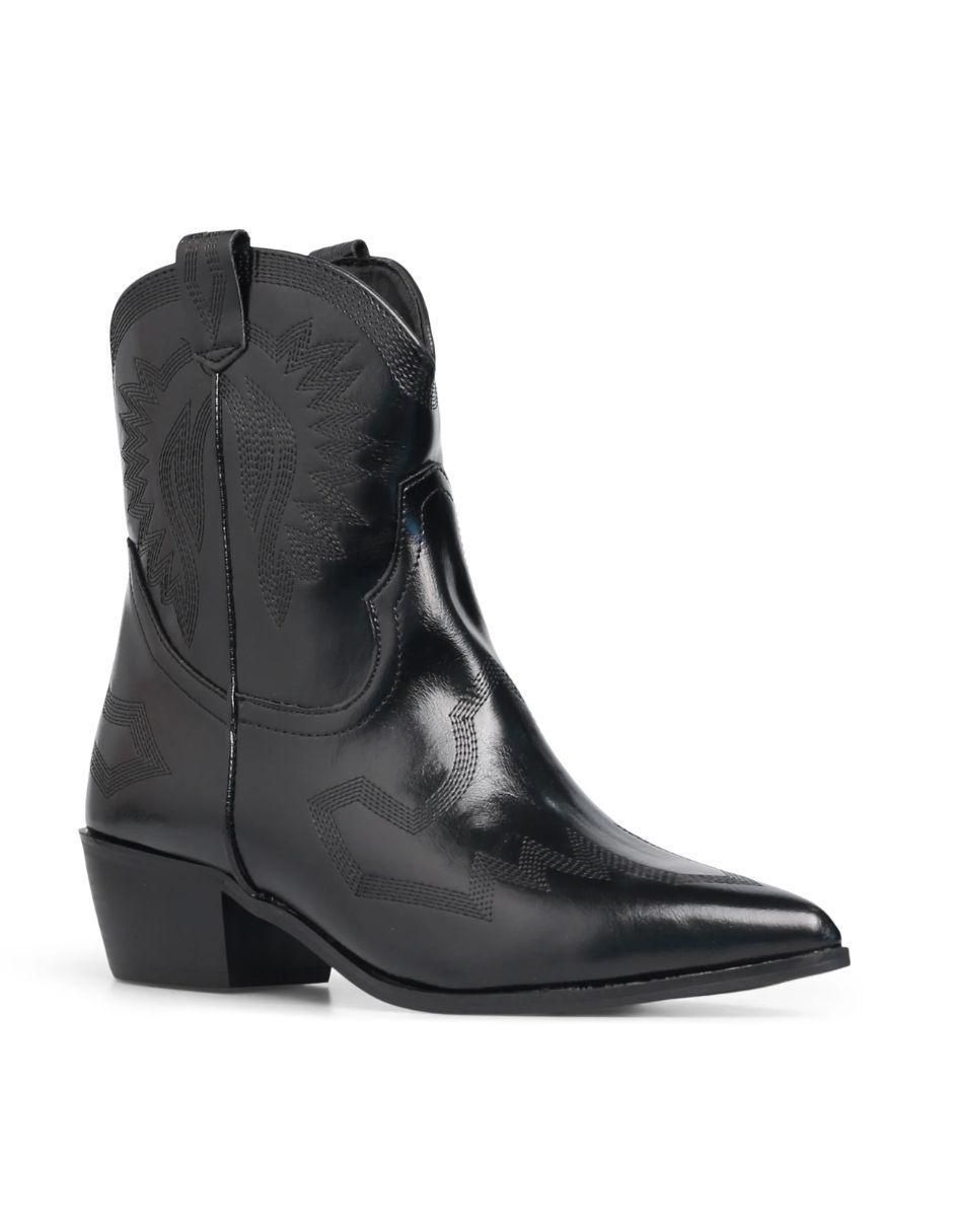 Bota cowboy al tobillo para mujer 2