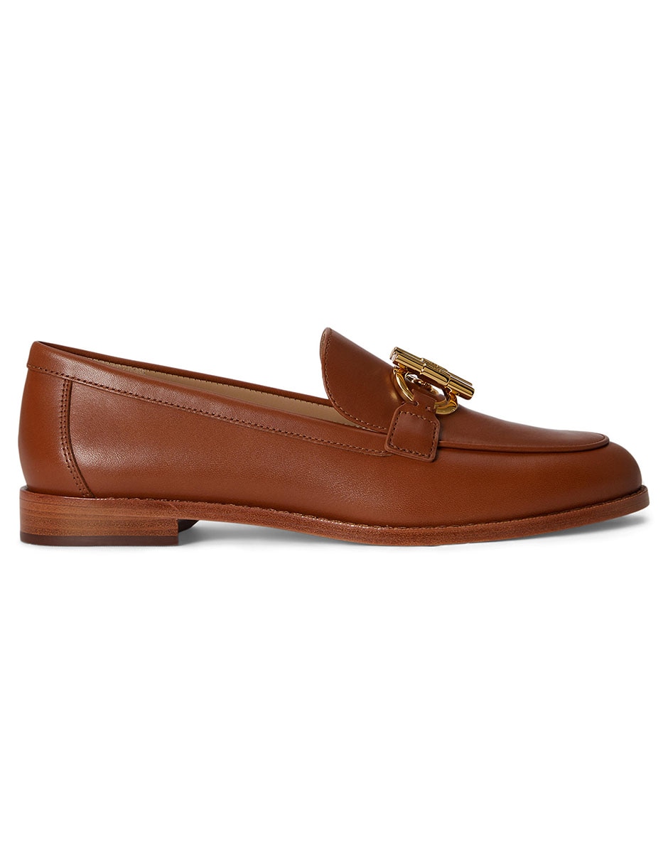 Mocasín de piel para mujer