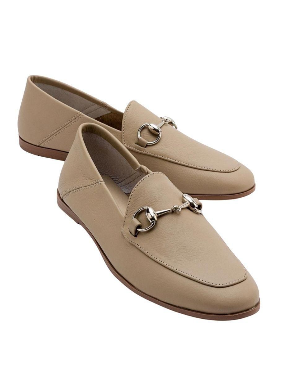 Mocasín Penny de piel para mujer 2