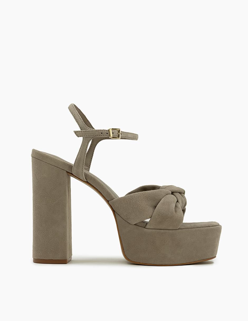 Sandalia de tacón Detailed Soles para mujer