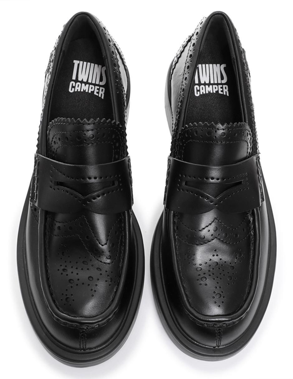 Mocasín Twins de piel para mujer 5