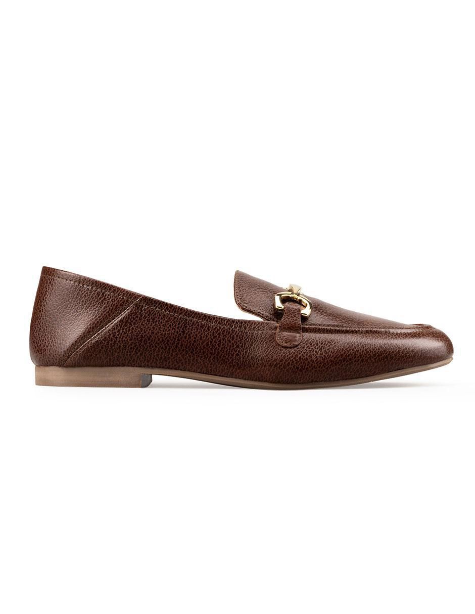Mocasín de piel para mujer