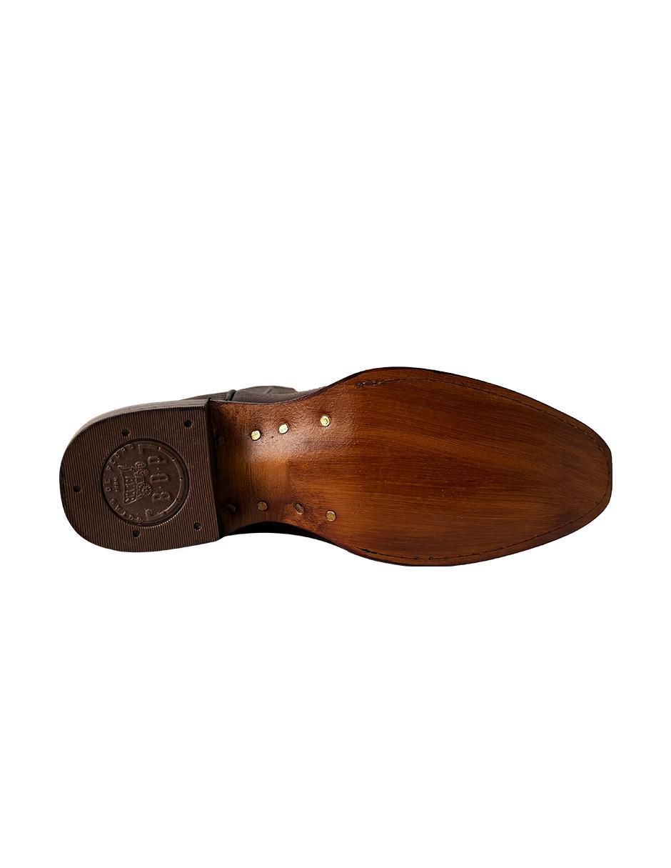 Bota cowboy abajo de la rodilla de piel para mujer 6