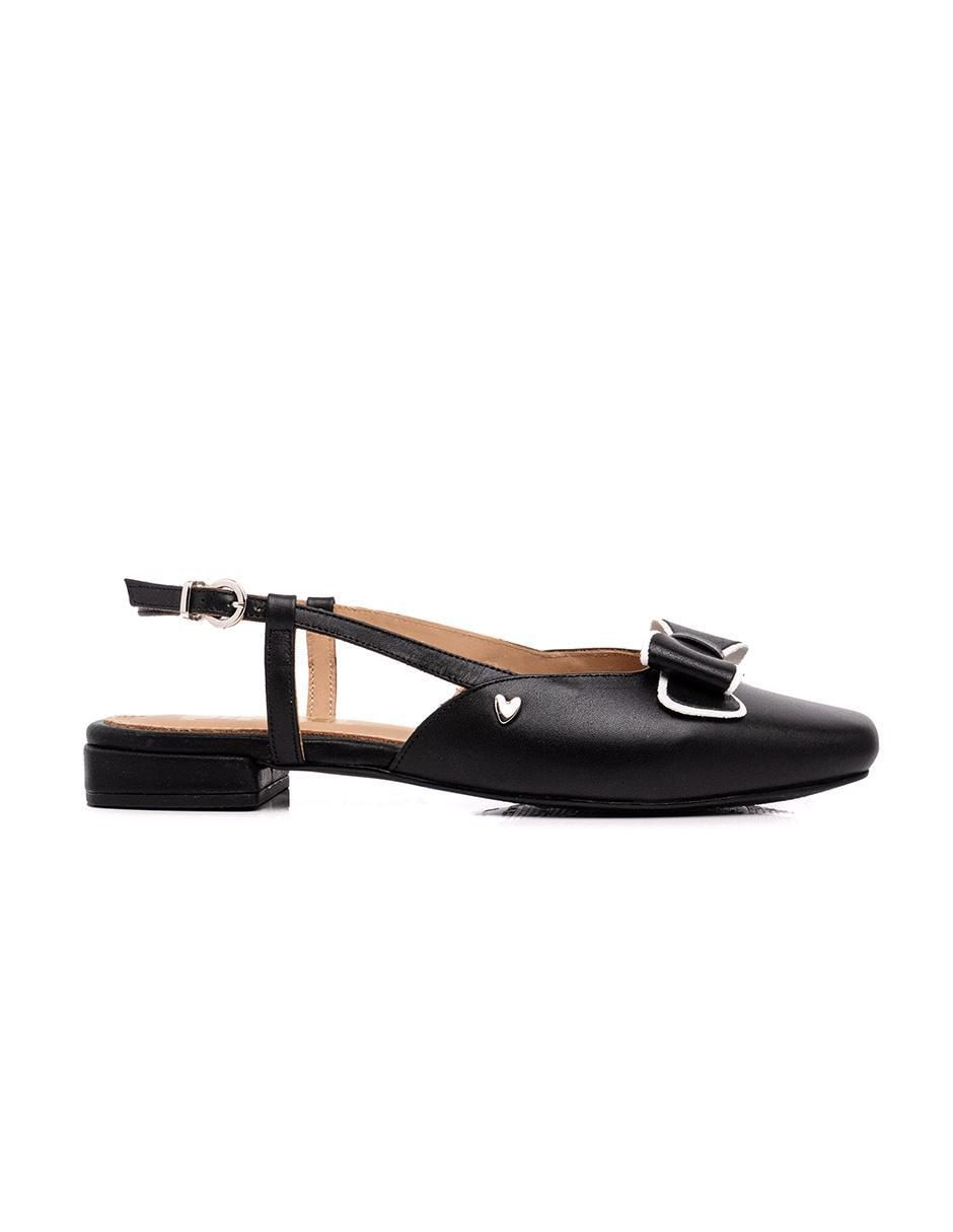 Balerina de piel para mujer