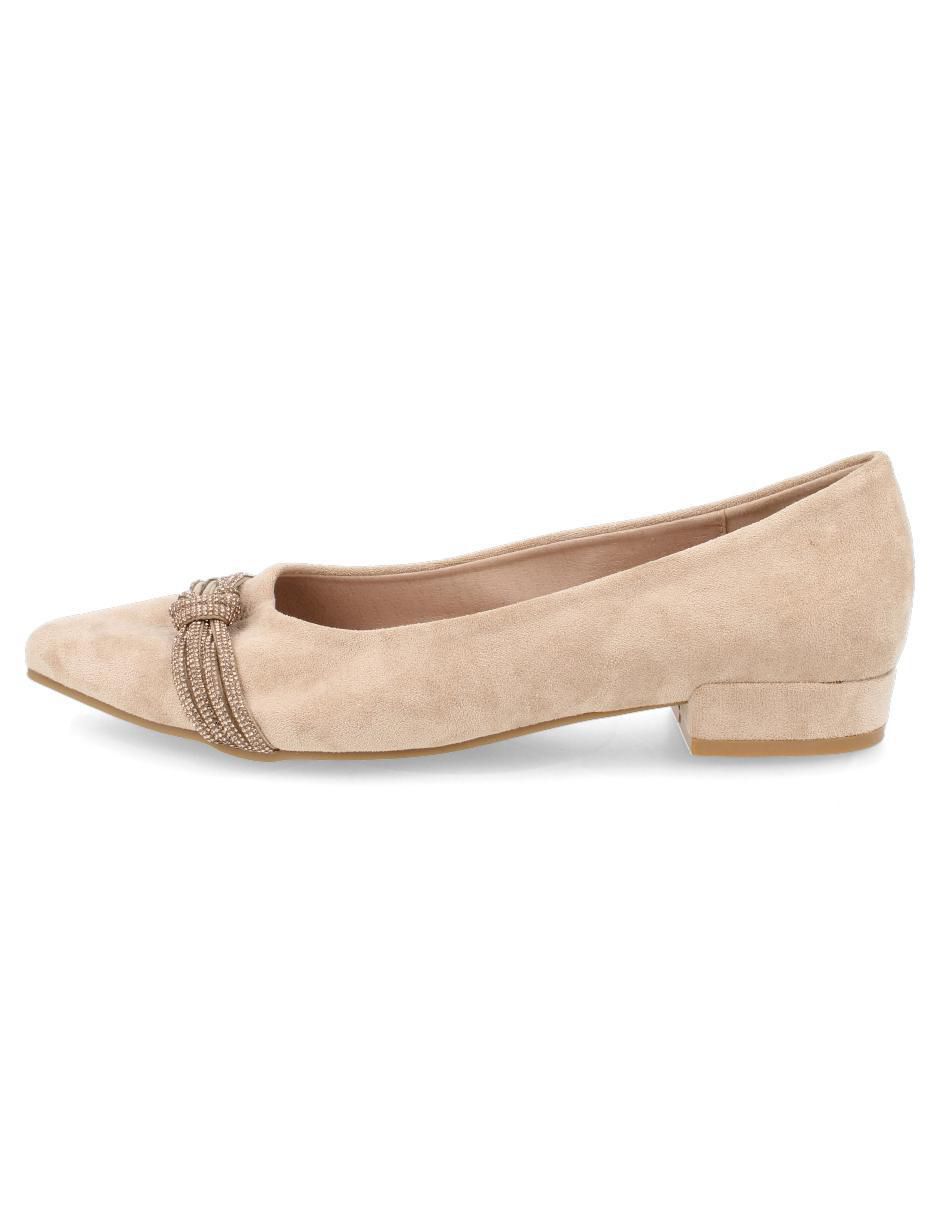Balerina de gamuza para mujer