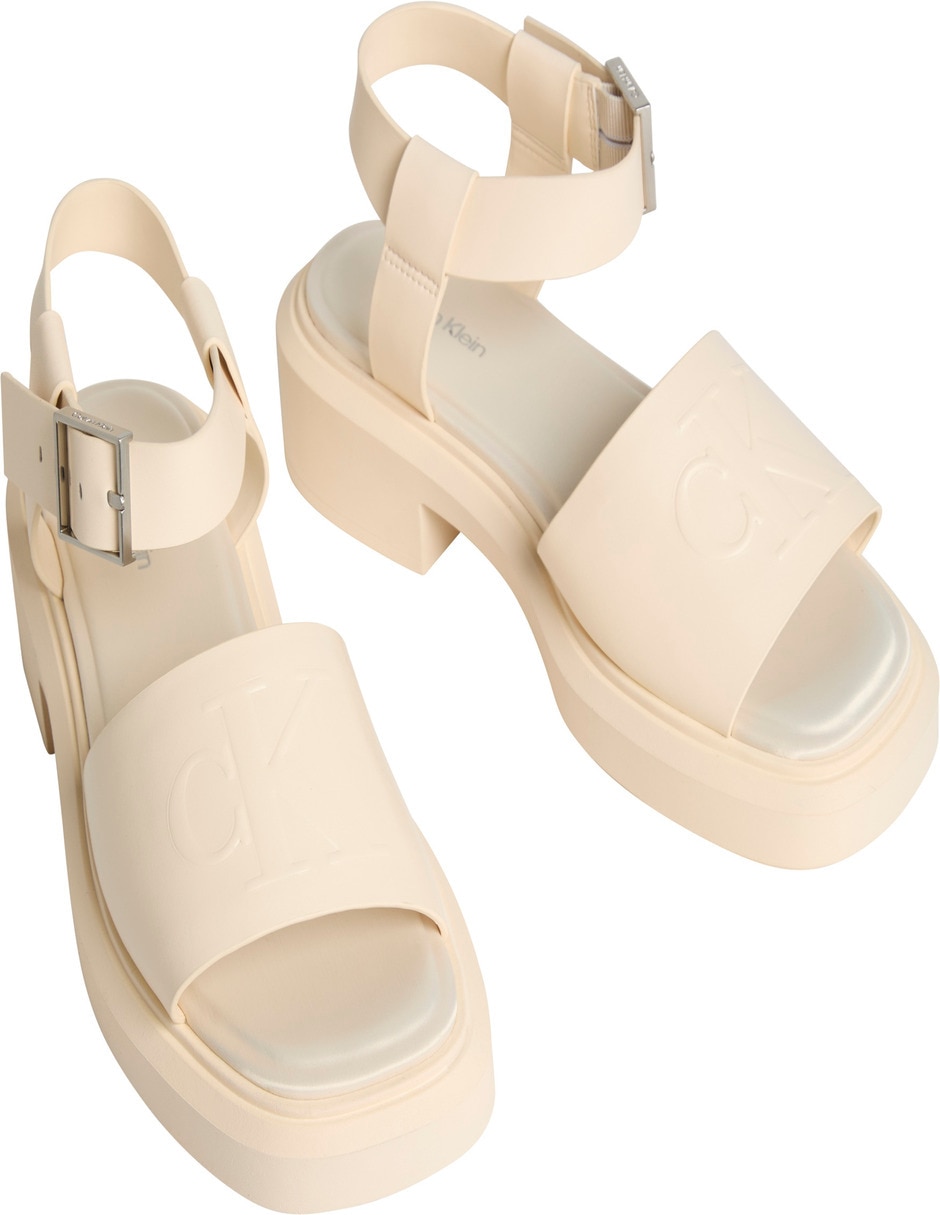Sandalia plana Chunky Lth Mg para mujer 8