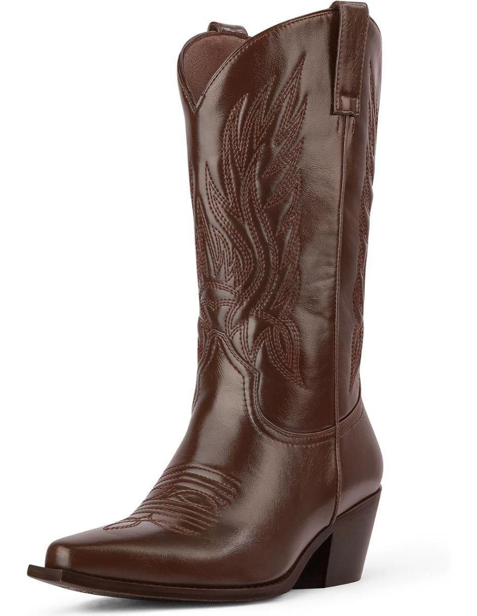 Bota cowboy abajo de la rodilla para mujer