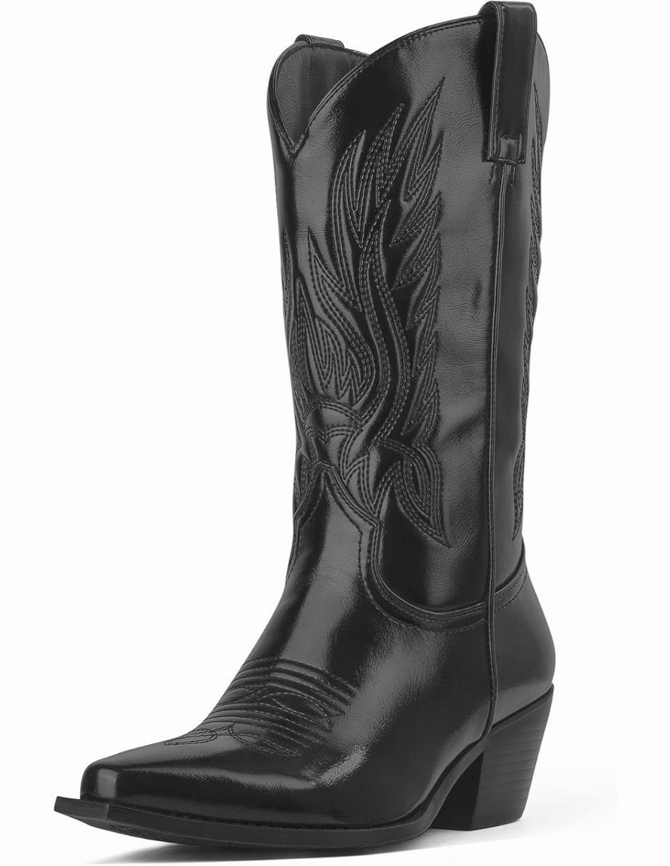 Bota cowboy abajo de la rodilla para mujer