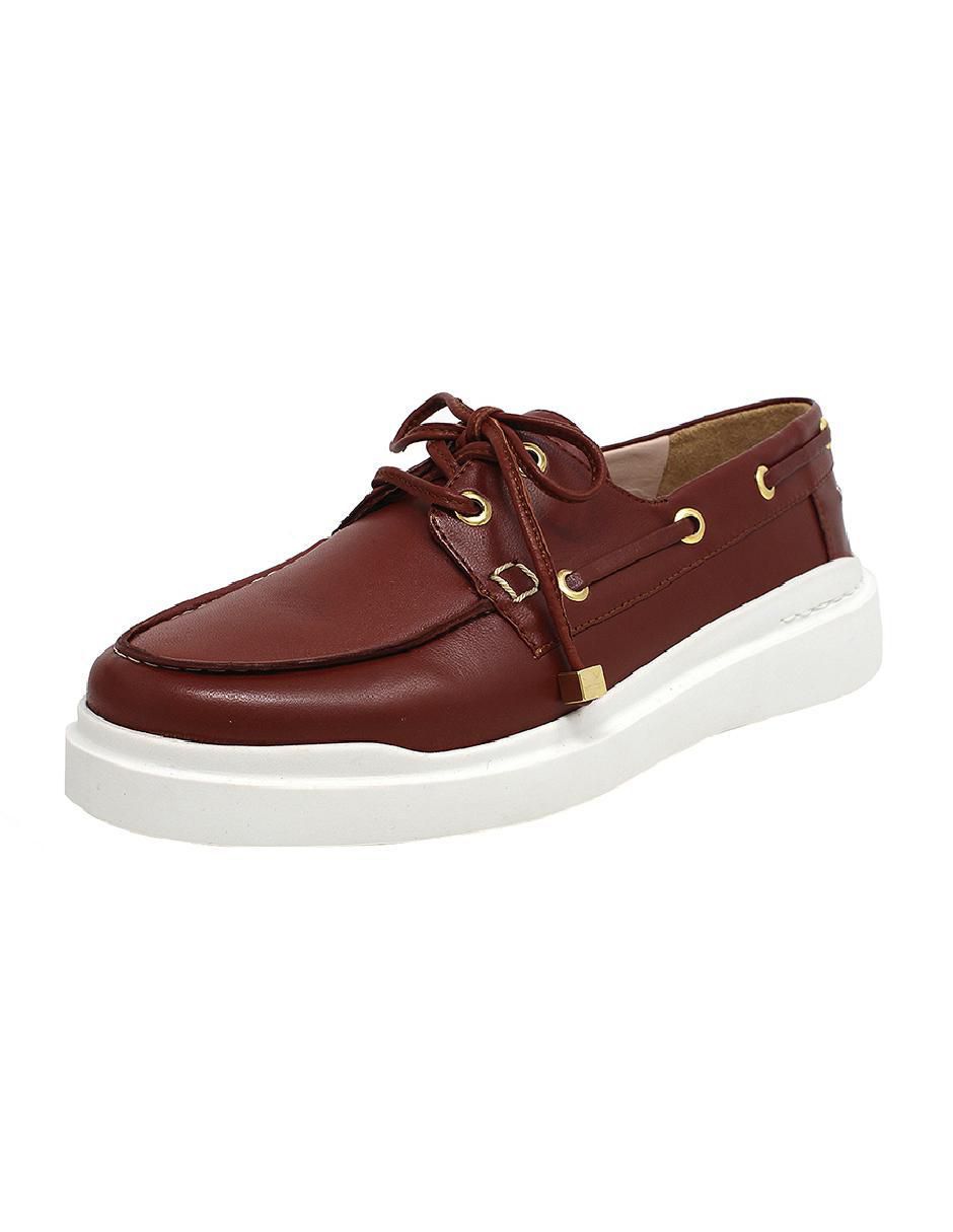 Mocasín Regina Romero Columbia de piel para mujer 2