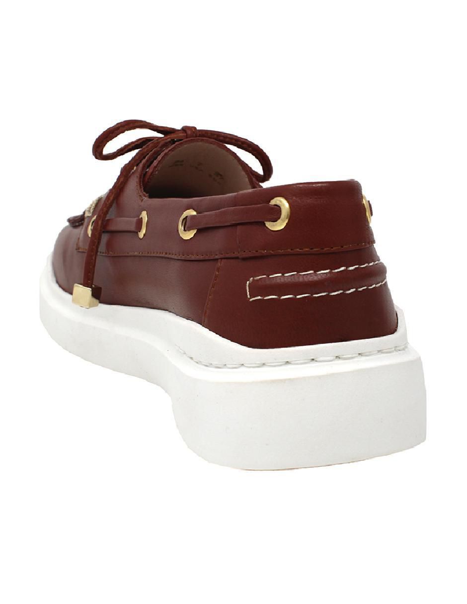 Mocasín Regina Romero Columbia de piel para mujer 3