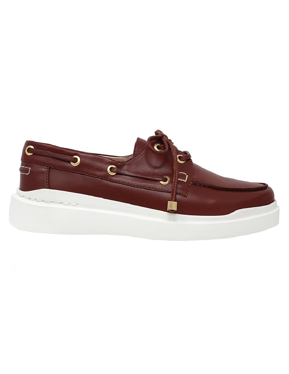 Mocasín Regina Romero Columbia de piel para mujer 4