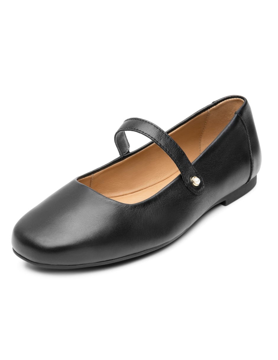Balerina de piel para mujer 8
