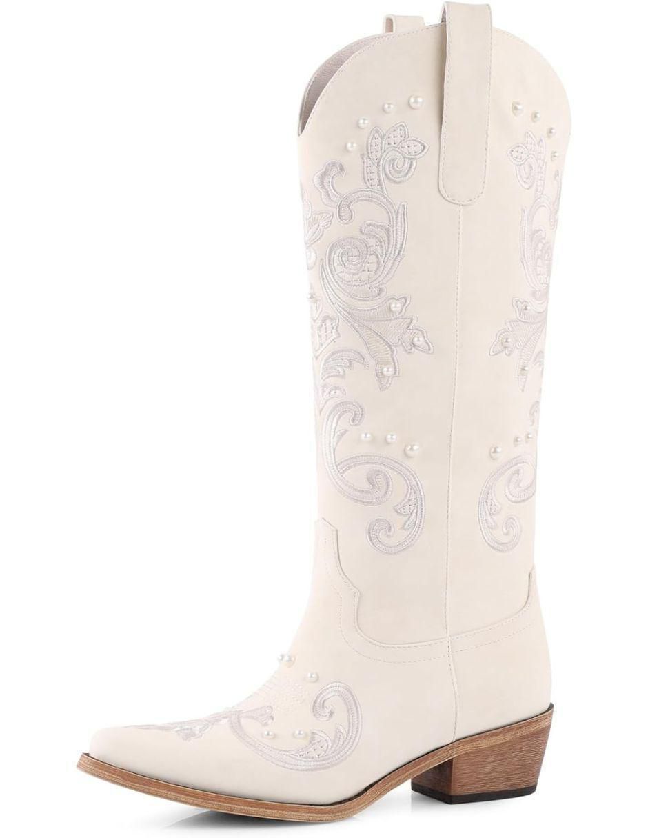 Bota cowboy abajo de la rodilla para mujer