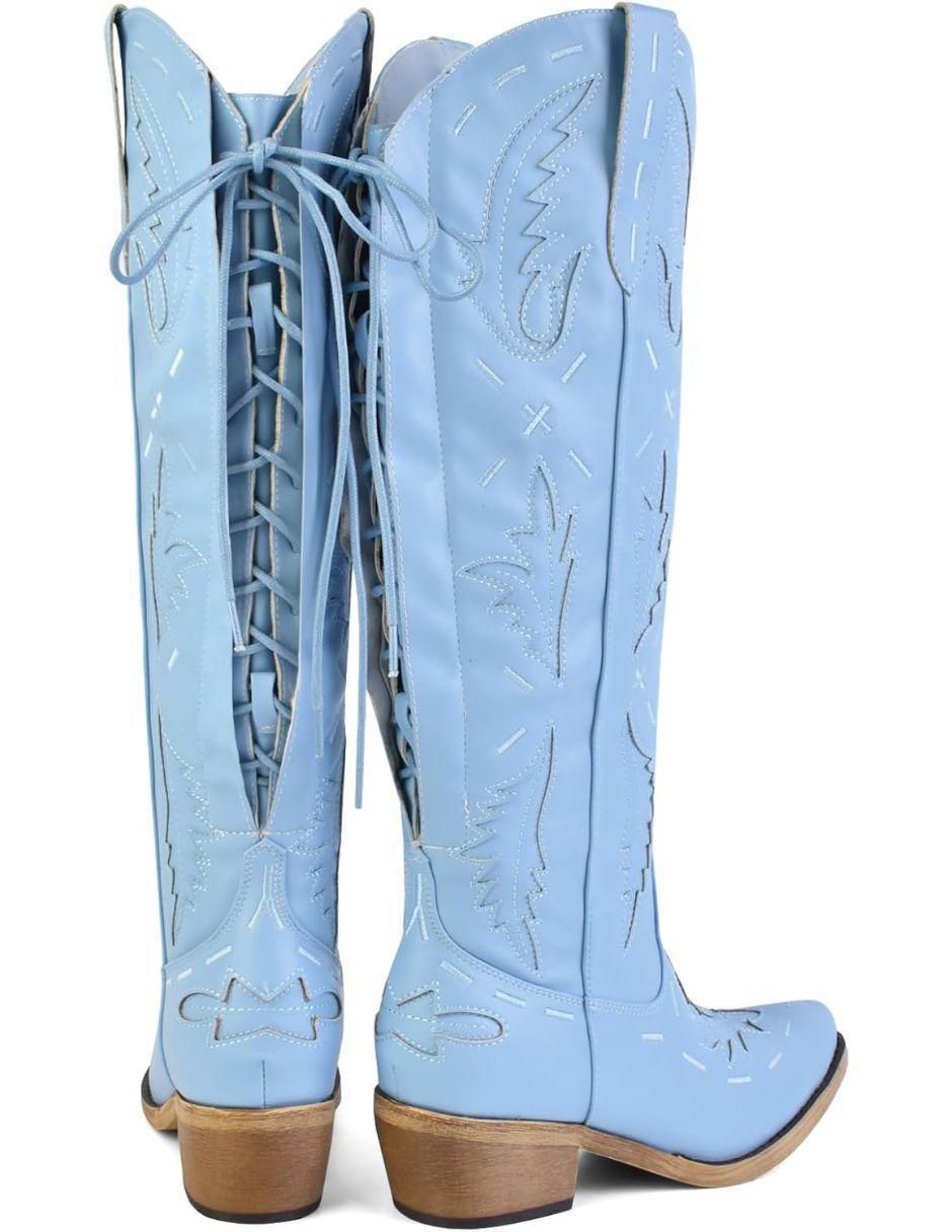 Bota cowboy abajo de la rodilla para mujer 2